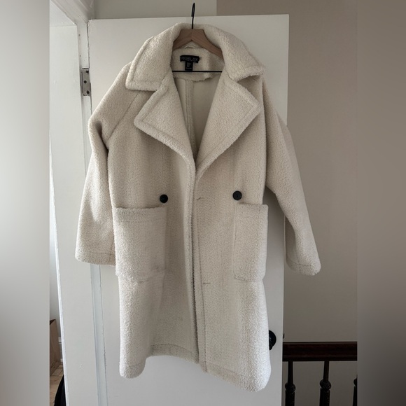 Rachel Zoe White Teddy Coat - Picture 1 of 7